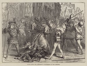 Scen från barnens pantomim på Adelphi av David Henry Friston