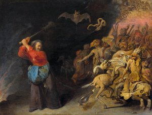 Meg la folle - Mad Meg (De Dulle Griet) av Ryckaert (Rijckaert), David (1612-1661). Olja på duk, c 1650, Konsthistoriska museet, Vienne av David II Ryckaert