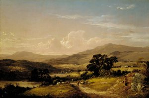 Nära Squam Lake, New Hampshire, 1856. av David Johnson