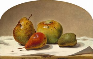 Tre päron och ett äpple, 1857.