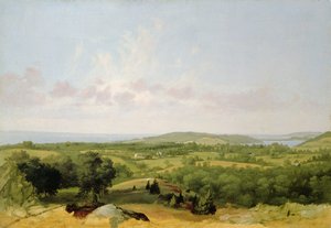 Vy över Narragansett Bay, nära Warwick, Rhode Island av David Johnson