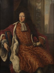 Comte Hans Wachtmeister, amiral de la marine royale suedoise - Porträtt av Hans Wachtmeister (1641-1714), greve av Johannishus, av Ehrenstrahl, David Kloecker (1629-1698). Olja på duk