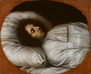 Karl XI (1655–1697), kung av Sverige, palatinkrevis av Zweibrücken, på sin dödsbädd, 1697 av David Klöcker Ehrenstrahl