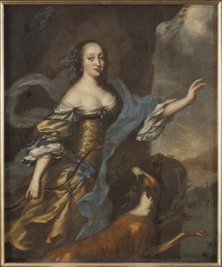 Prinsessan Anne Dorothee de Holstein Gottorp - Porträtt av prinsessan Anna Dorothea av Holstein-Gottorp (1640-1713), av Ehrenstrahl, David Kloecker (1629-1698). Olja på duk. Mått: 146x122 cm. Nationalmuseum Stockholm av David Klöcker Ehrenstrahl