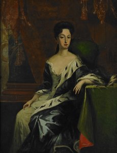 Porträtt av prinsessan Hedvig Sofia av Sverige, hertiginna av Holstein-Gottorp 1681-1708, slutet av 1600-talet. av David Krafft von
