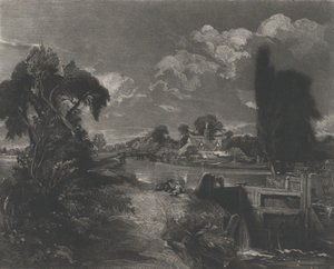 A Lock on the Stour, 1830. av David Lucas