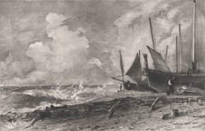 En havsstrand, 1830.