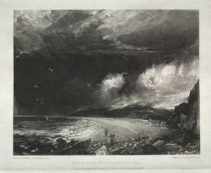 Olika landskapsämnen, karaktäristiska för engelskt landskap från bilder målade av John Constable, R.A.: Weymouth Bay, Dorsetshire av David Lucas