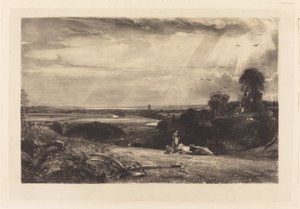 Sommarmorgon av David Lucas after John Constable