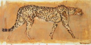 Cheetah, 2022 (olja på duk) av David Mayer