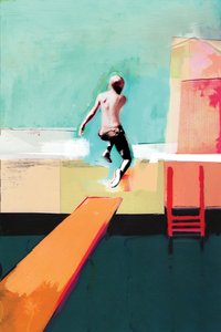Pooldagen, 2011, Collage på papper