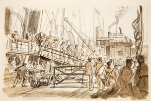 Avstigning, illustration från "The Western Front", utgiven av Country Life Ltd
