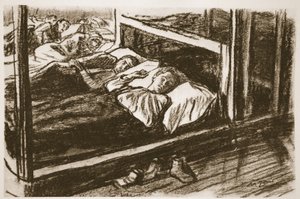 Sovande sårade från Somme, illustration från "The Western Front", utgiven av Country Life Ltd