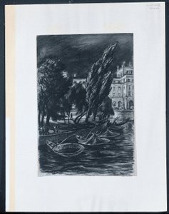 Windy Night, Stockholm av David Muirhead Bone