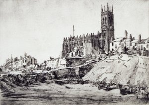 York Road, Leeds (etsning) av David Muirhead Bone