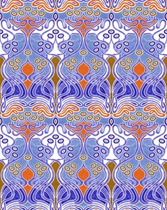 Beauclair Blue Orange, 2018 (blandteknik digital)
