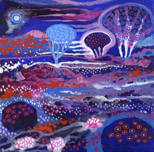 Cosmic Garden, 2017 (akryl på duk)