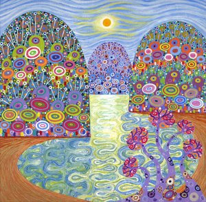 Secret Lagoon, 2016 (akryl på duk)