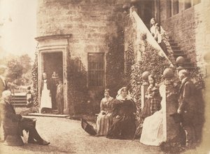 Bonaly Towers. Lord Cockburns hem, 1843-47. Skapare: David Octavius Hill, Robert Adamson, Hill & Adamson.