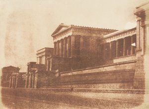 Old Royal High School, Calton Hill, Edinburgh, 1843-47. Skapare: David Octavius Hill, Robert Adamson, Hill & Adamson. av Hill and Adamson
