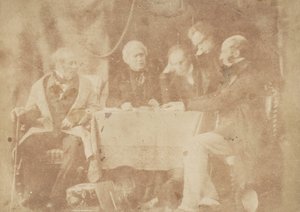 Sir David Brewster, Earle Monteith, Dr. Welsh & Two Others, 1843-47. Skapare: David Octavius Hill, Robert Adamson, Hill & Adamson. av Hill and Adamson