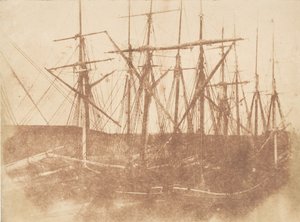 St Andrews. Skepp i hamnen, 1843-47. Skapare: David Octavius Hill, Robert Adamson, Hill & Adamson. av Hill and Adamson