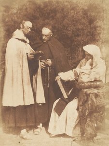 William Borthwick Johnstone, William Leighton Leitch och David Scott som The Monks of K..., 1843-47. Skapare: David Octavius Hill, Robert Adamson, Hill & Adamson. av Hill and Adamson