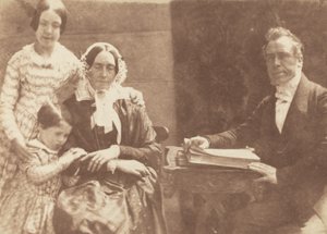 Rev Ebenezer Miller och familj, 1843-1847. Skapare: David Octavius Hill, Robert Adamson.