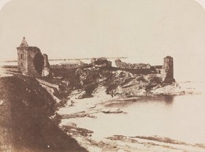 St. Andrews Castle, från sydost, 1846. av David Octavius Hill