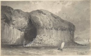 Vy över Fingals grotta av David Octavius Hill