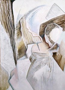 Kubistiskt stilleben (olja på kartong) av David Petrovich Shterenberg