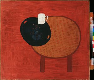 Rouge et blanc (röd och vit) - Målning av David Petrovich Sterenberg (1881-1948), olja på duk, cirka 1920 - Rysk konst, 1900-talets avantgarde, stilleben - Far Eastern Art Museum, Khabarovsk (Ryssland)