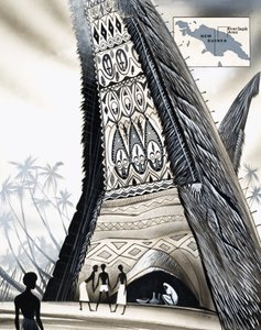 Primitiva hem: Tamberanhusen i Nya Guinea