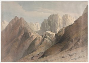 Bestigning av den nedre delen av Sinai, 1839. av David Roberts