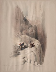 Uppstigning till toppen av Sinai, 1839. av David Roberts