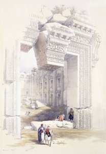 Baalbec, 7 maj 1839, ca 1842-1849 av David Roberts