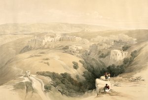 Betlehem, den 6 april 1839, plansch 85 från volym II av "The Holy Land", graverad av Louis Haghe (1806-85), pub. 1843 av David Roberts