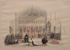 Kapell i klostret St. Saba, 1839. av David Roberts