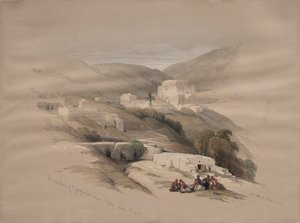 Christian Church of St. George at Ludd, forntida Lydda, 1839. av David Roberts