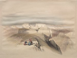 Christian och Mahomedanska kapell på toppen av Sinai av David Roberts