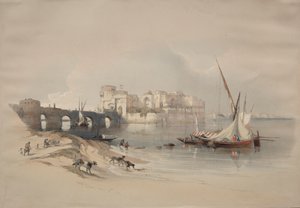 Citadellet i Sidon, 1839. av David Roberts