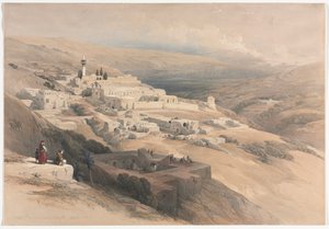Terra-Santaklostret, Nasaret, 1839. av David Roberts