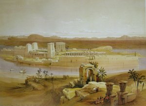 David Roberts Tempelön Philae av David Roberts