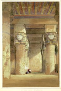 Dendera forntida Tentyris av David Roberts
