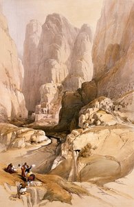 Ingången till Petra, 10 mars 1839, skylt 98 från volym III av 