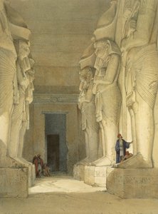 Utgrävt tempel av Gysha, Nubia, från Egypten och Nubia, Vol.1
