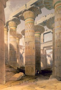 Hall of Columns, Karnak, Egypten, 1800-talet