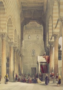 Interiör av Metwalys-moskén, Kairo, från Egypten och Nubia, Vol.3