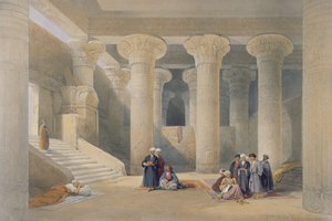 Inre av templet i Esna, Övre Egypten, från 
