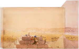 Pyramider, 1800-talet av David Roberts